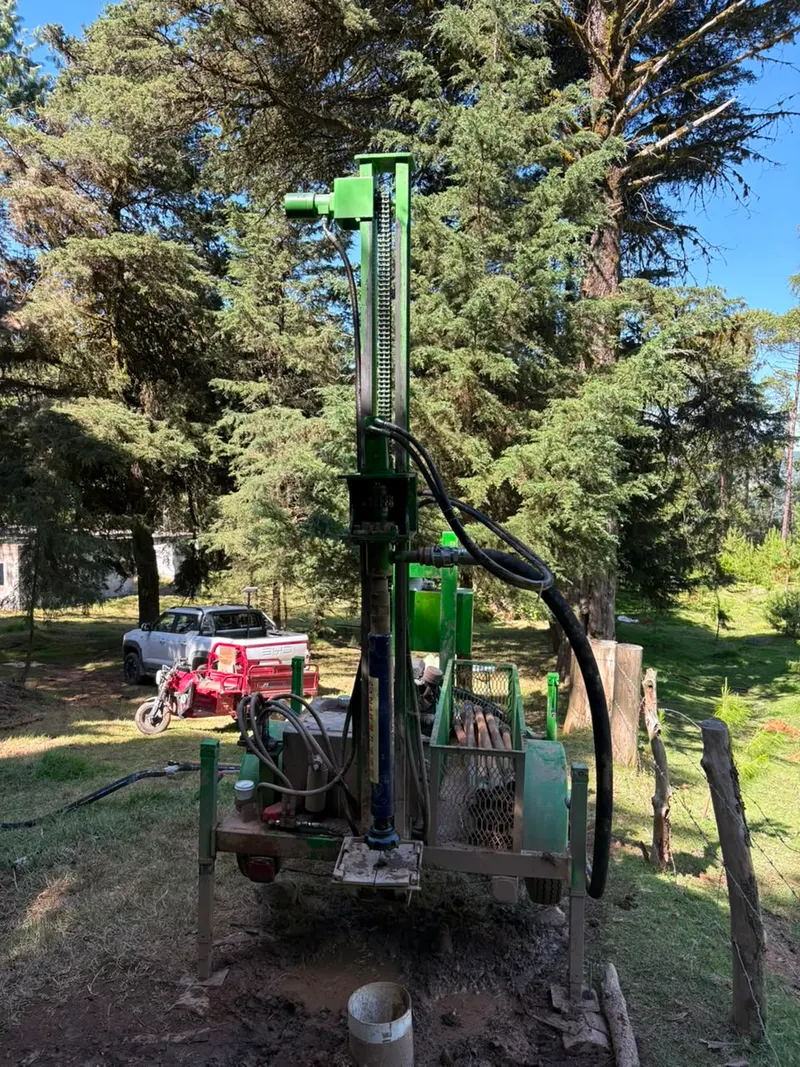 Perforadora en parque